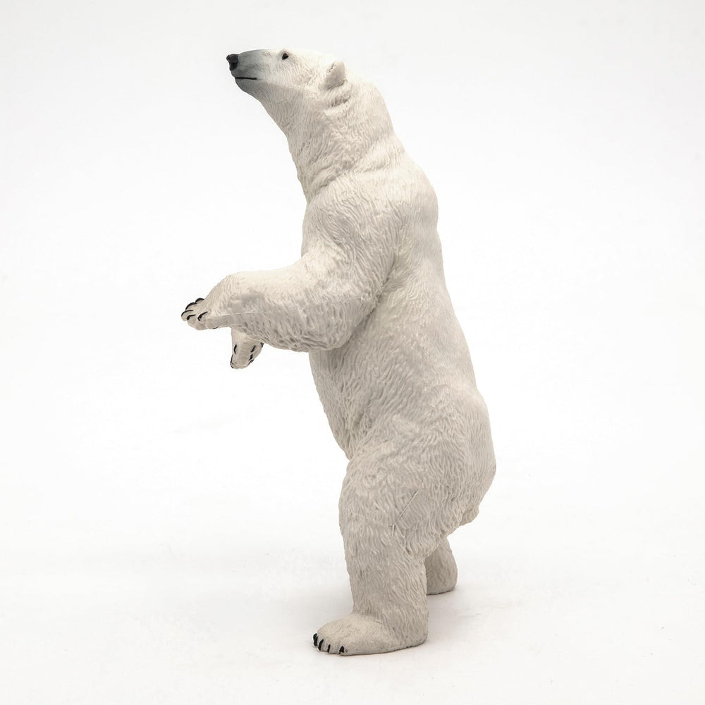 Figura Oso Polar De Pie Pintada A Mano Papo