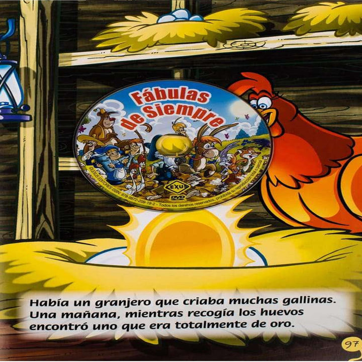 Libro Infantil Fábulas De Siempre Con Dvd Niños