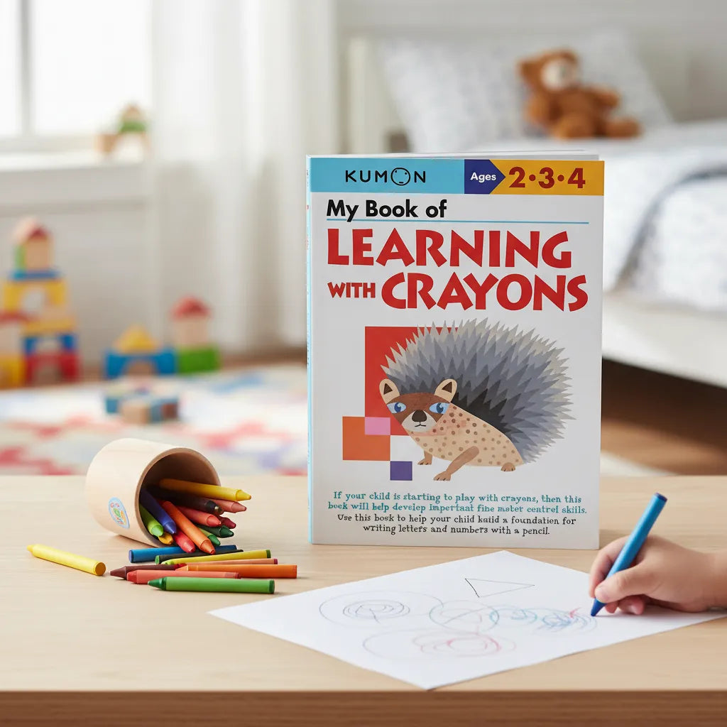 Libro Kumon My Book Of Learning With Crayons Para Niños