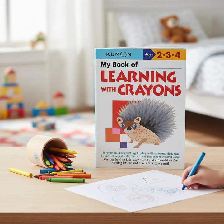 Libro Kumon My Book Of Learning With Crayons Para Niños