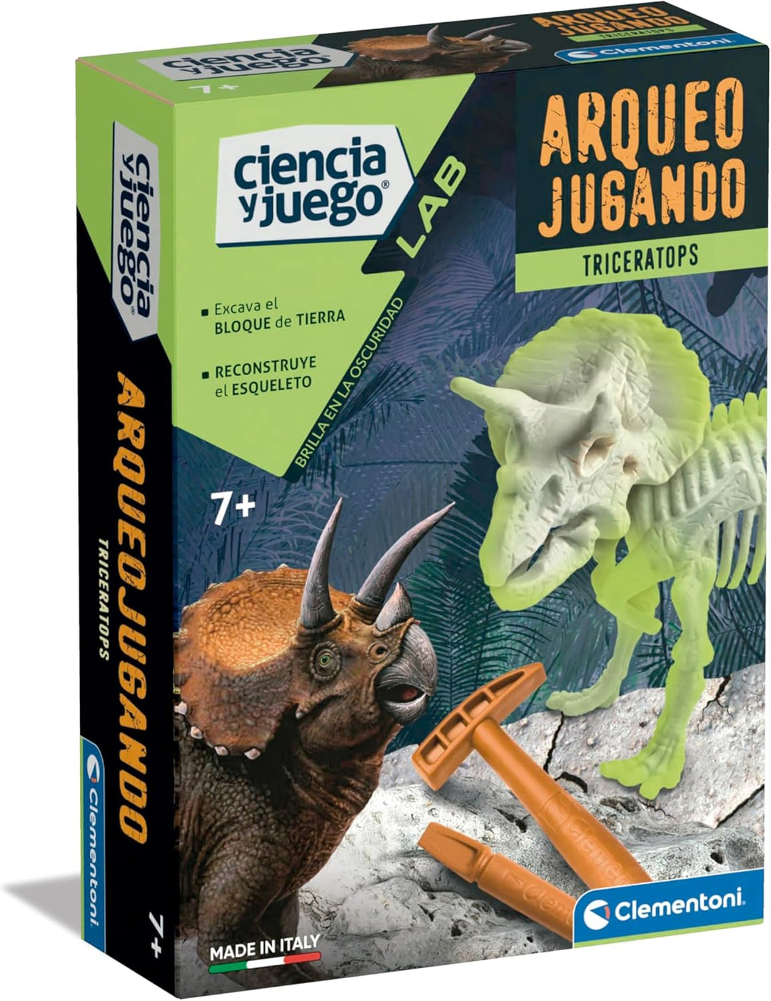 Juego Arqueojugando Triceratops Fósil Niños
