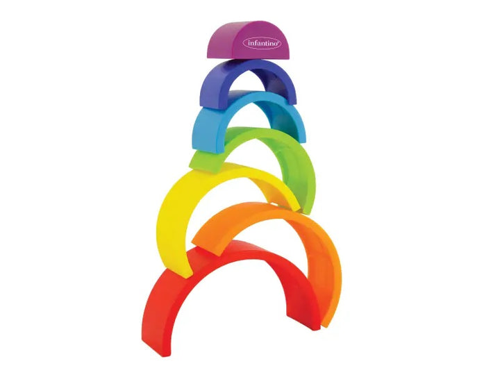 Juego Montessori Arcoíris Para Apilar Niños