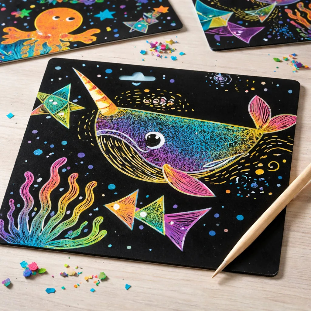 Set De Arte y Manualidades Para Raspar El Mar Lv2