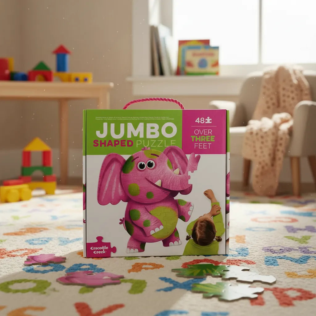 Rompecabezas Jumbo Elefante 48 Piezas Para Niños