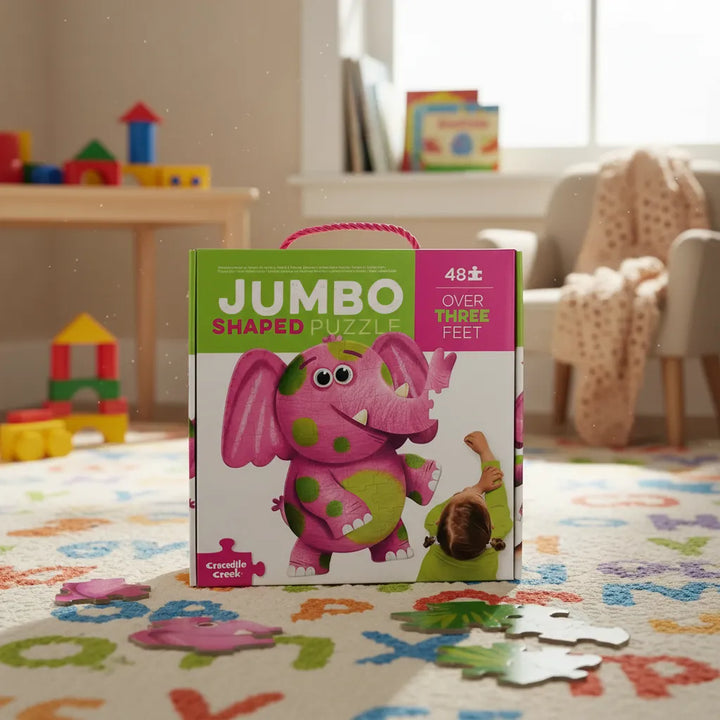 Rompecabezas Jumbo Elefante 48 Piezas Para Niños