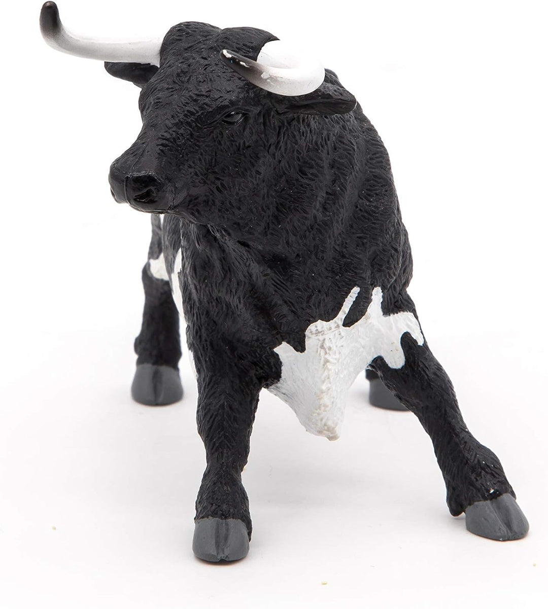 Figura Coleccionable Toro Español Negro Y Blanco Para Niños