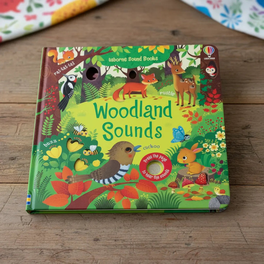 Libro Didáctico Con Sonidos Animales Del Bosque Para Niños