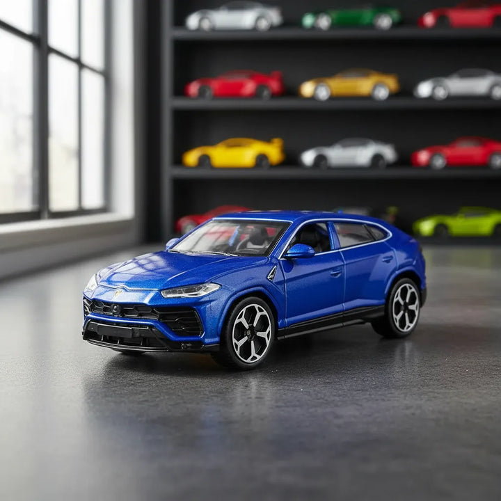 Carro A Escala Bburago 1:43 Lamborghini Urus Azul