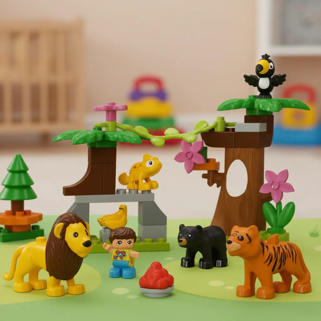 Bloques Zoológico 41 Piezas Para Niños