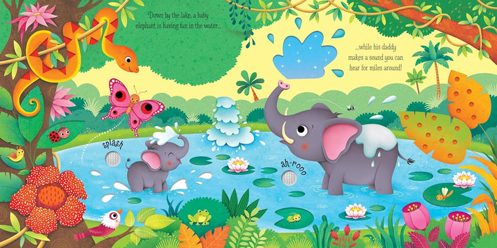 Libro Didáctico De Sonidos Jungla Interactivo Para Niños