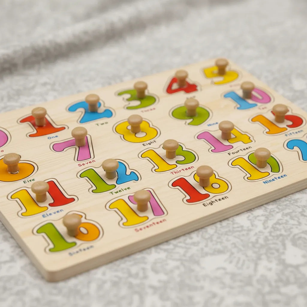 Rompecabezas Números De Madera Para Niños