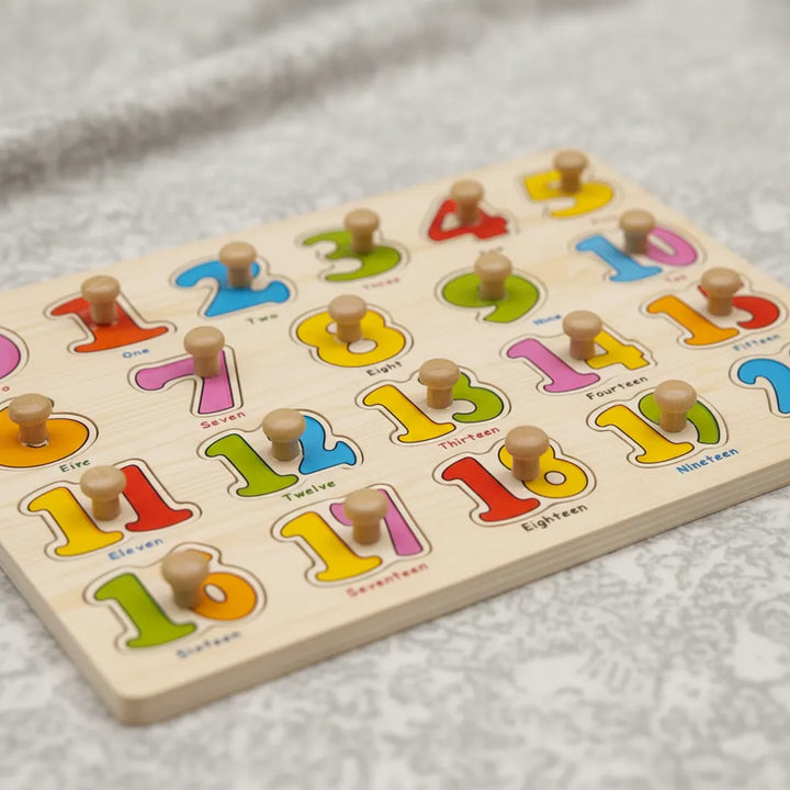 Rompecabezas Números De Madera Para Niños