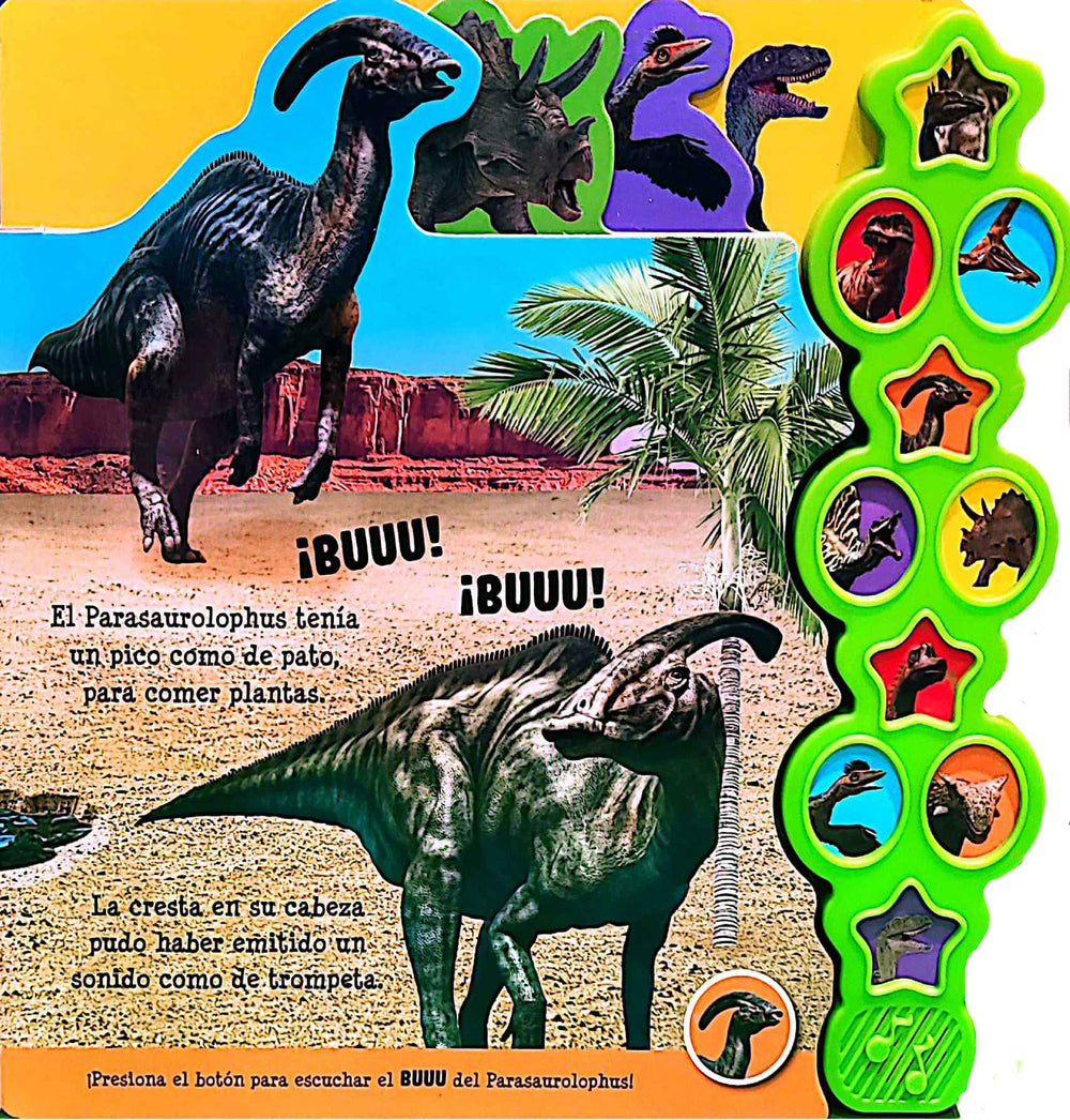 Libro 10 Sonidos Dinosaurios Niños