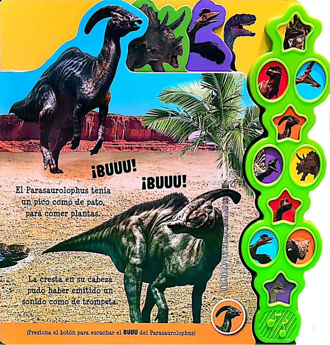 Libro 10 Sonidos Dinosaurios Niños