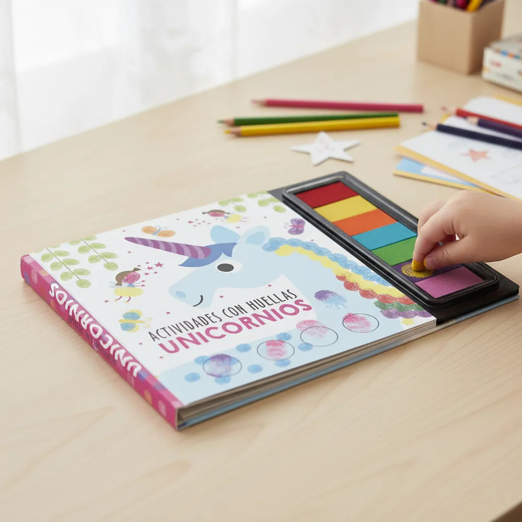 Libro Actividades Con HuellitasUnicornios