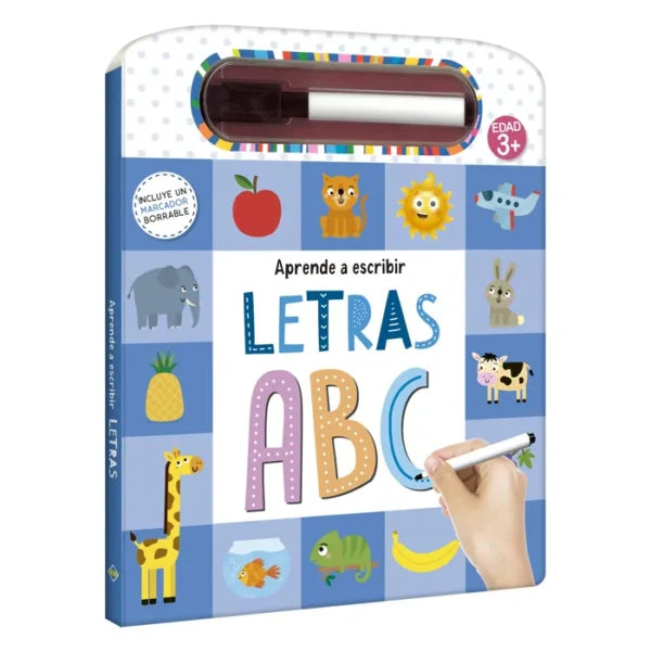 Libro Aprende el Abc Con Marcador Borrable Para Niños