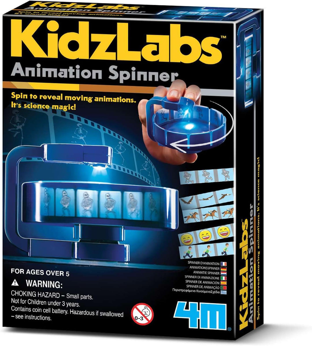 Juego De Ciencia Spinner De Animación Para Niños