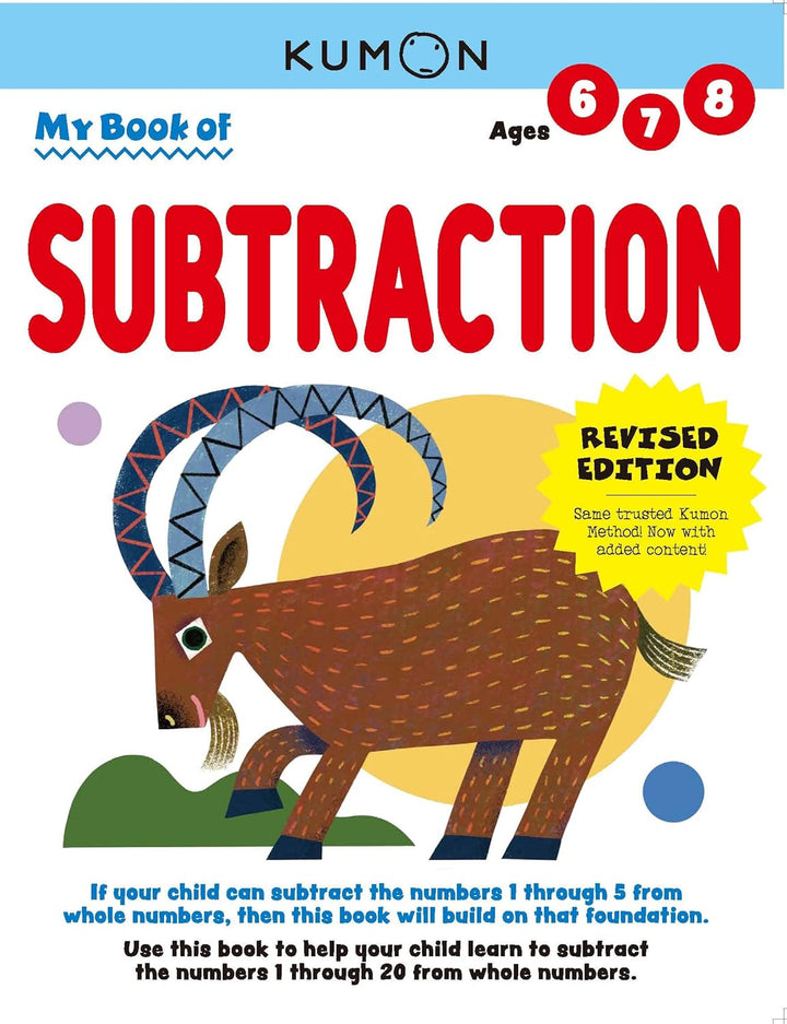 Libro Kumon Mi Libro De Restas Simples Para Niños