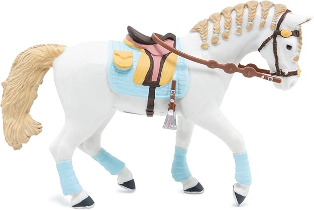 Figura Coleccionable Caballo Jinete Pintada A Mano