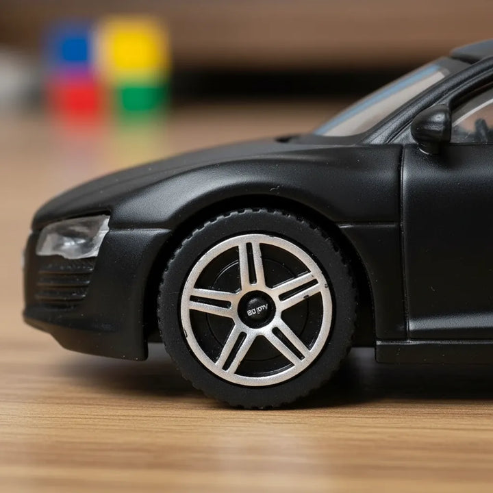 Carro Coleccionable A Escala 1/43  Audi R8 Negro Para Niños