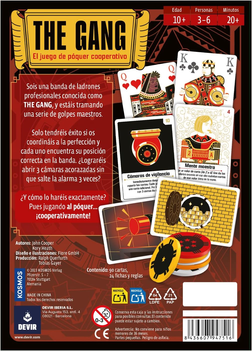Juego De Mesa The Gang Para Niños Adultos