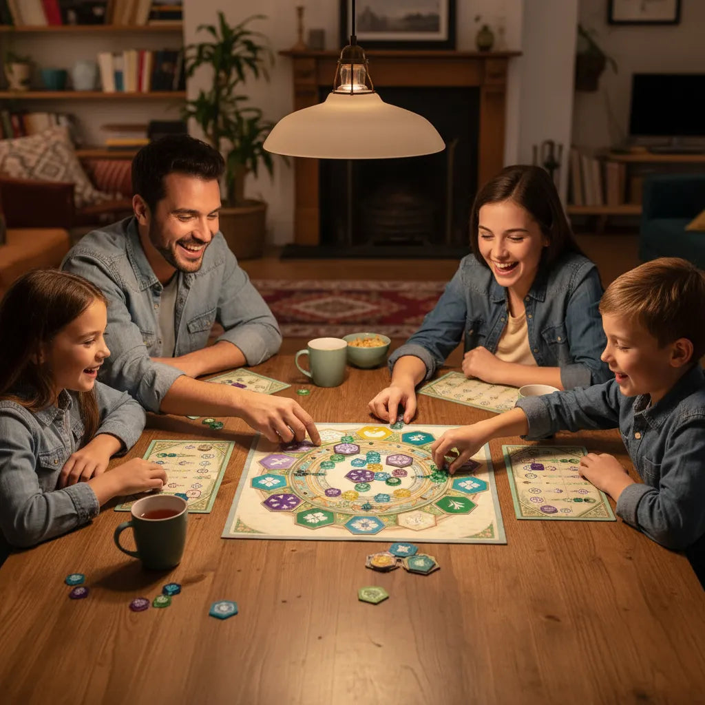 Juego De Mesa Azul Jardín De La Reina Para Niños Familiar