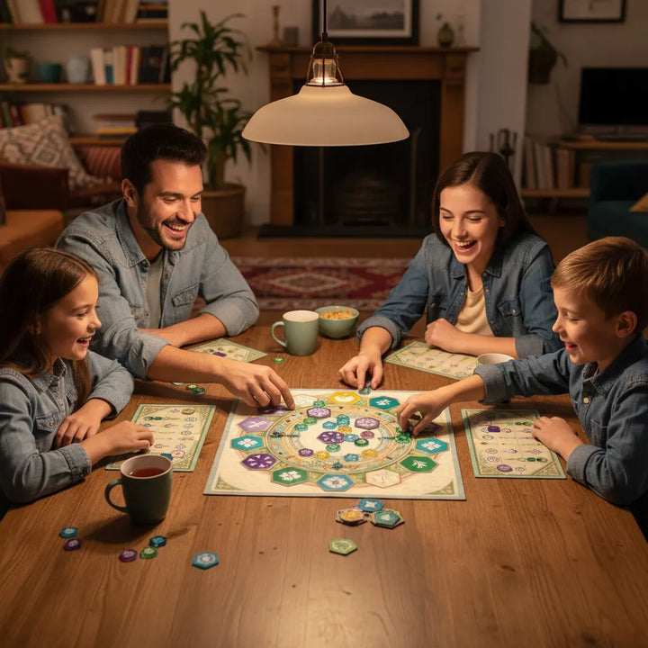 Juego De Mesa Azul Jardín De La Reina Para Niños Familiar