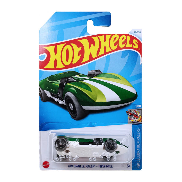 Juguete Carro Hot Wheels Original Hw Braille Racer Twin