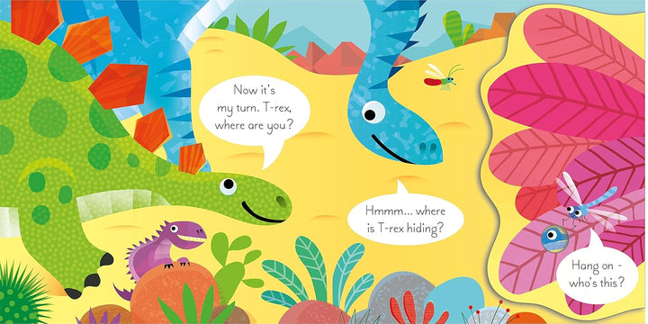 Libro Didáctico Escondite Con Los Dinosaurios Para Niños