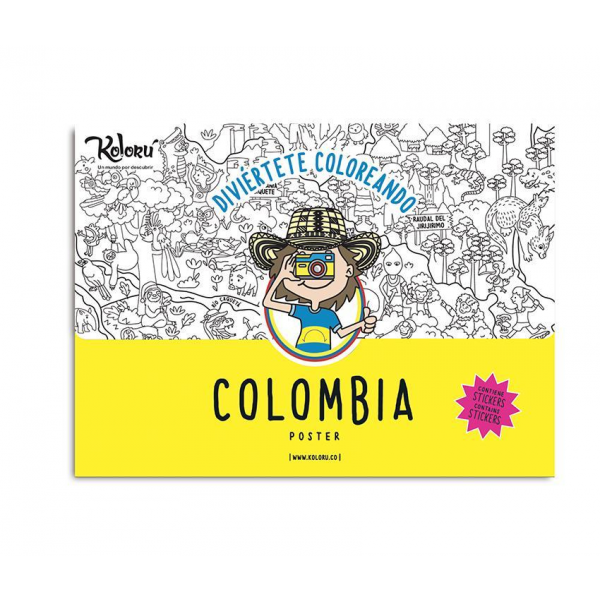 Poster Educativo Mapa De Colombia Para Niños