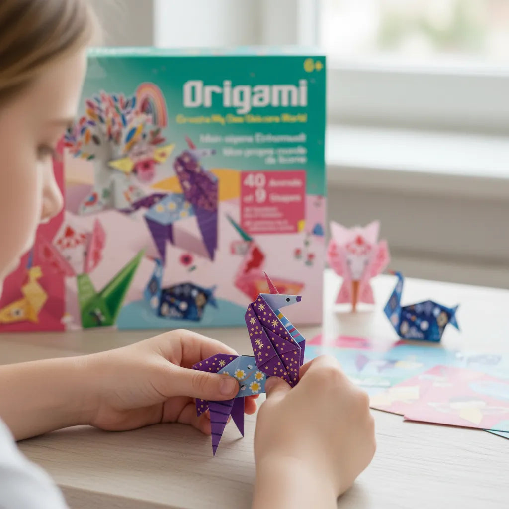 Set De Arte Y Manualidades Origami Unicornios Lv3