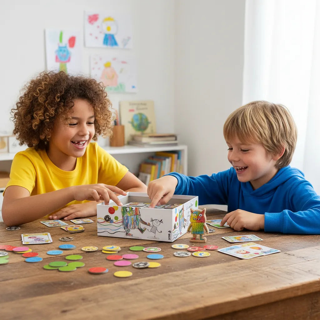 Juego De Mesa El Monstruo De Colores Para Niños Familia