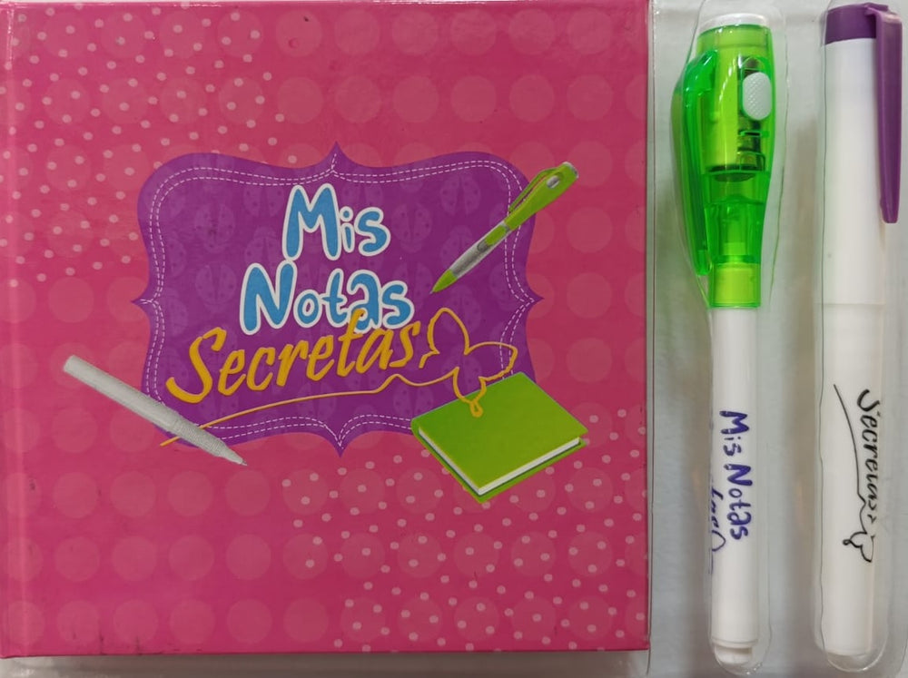 Cuaderno Notas Secretas Tinta Invisible Niños