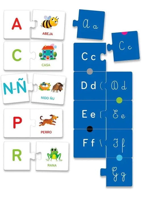 Juego Memoria Aprendiendo El Abecedario Para Niños