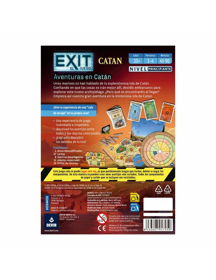 Juego De Mesa Estrategia Exit Catan Para Niños