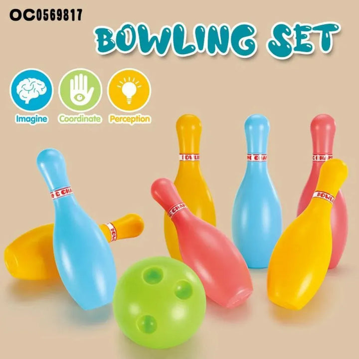 Juego De Bolos Plástico Alta Resistencia