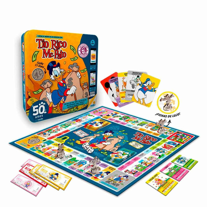 Juego De Mesa Tío Rico Mcpato  50 Aniversario Niños