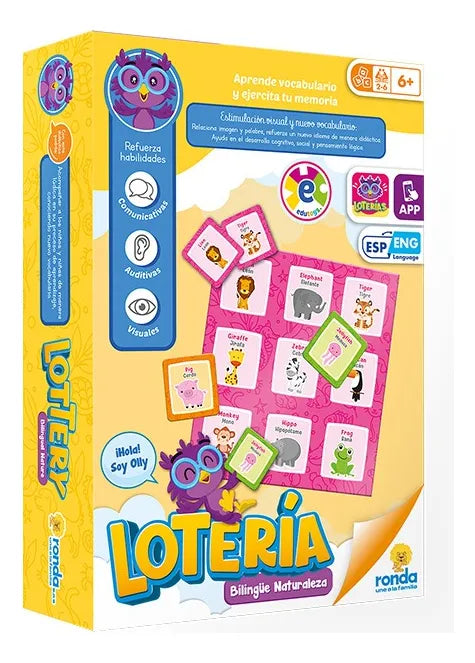 Loteria Infantil Bilingue La Naturaleza