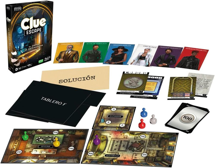 Juego De Mesa Clue Escape El Hotel De Medianoche  adultos