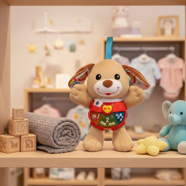 Juguete Bebé Peluche Perrito Luces Sonido