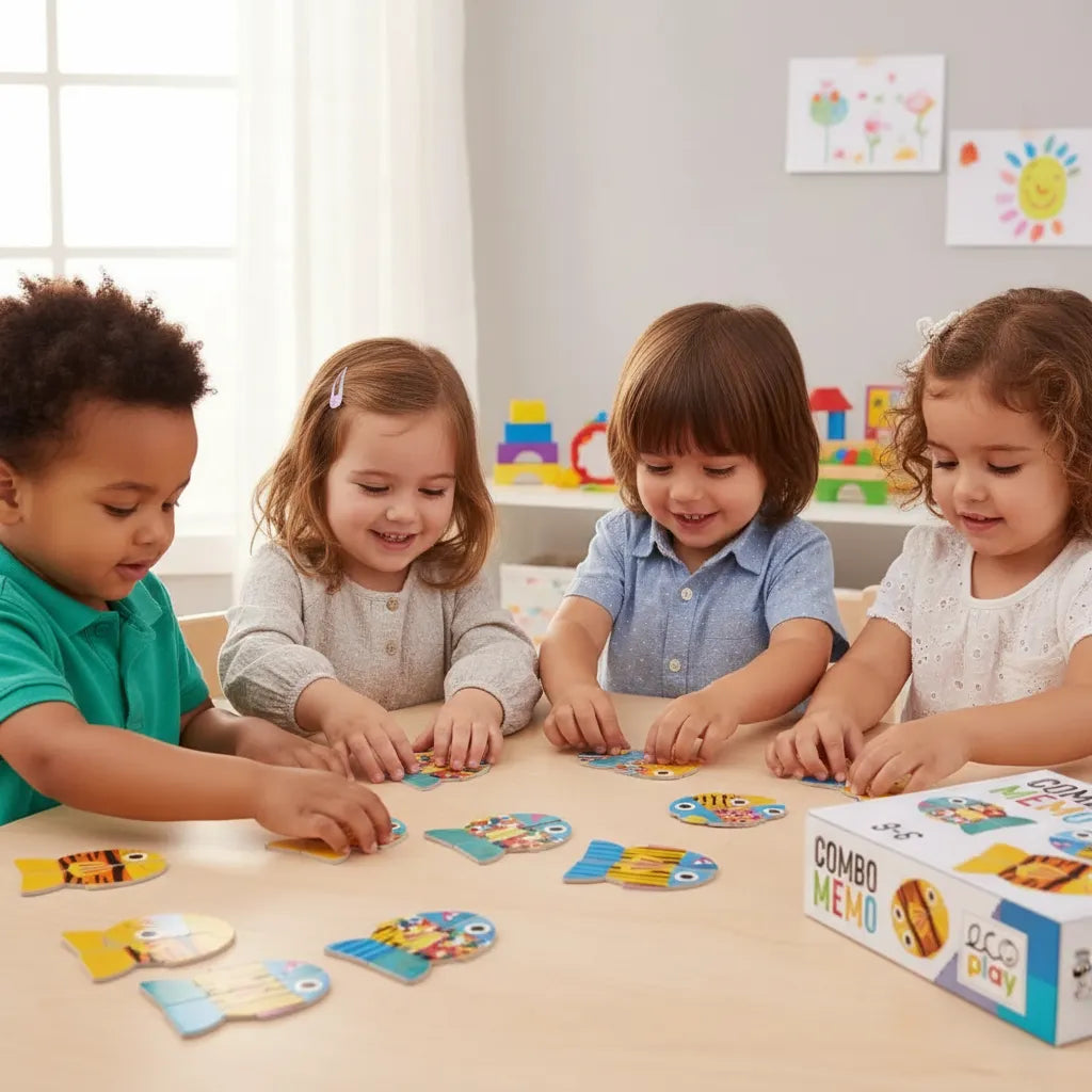 Rompecabezas Combo Memo Ecoplay Para Niños