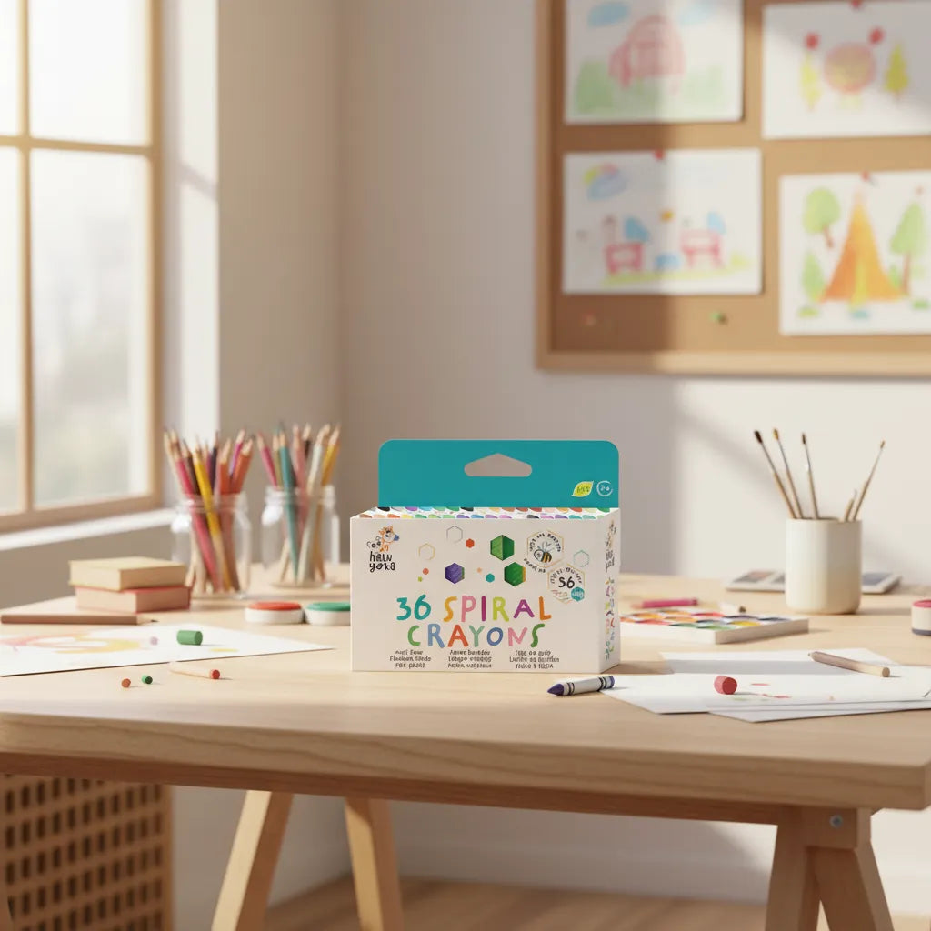 Caja De 36 Crayones Texturizados