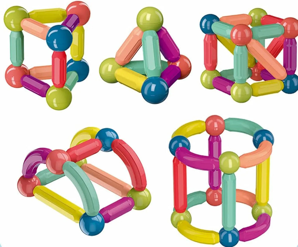 Juego Construcción Magnética Colorido Niños