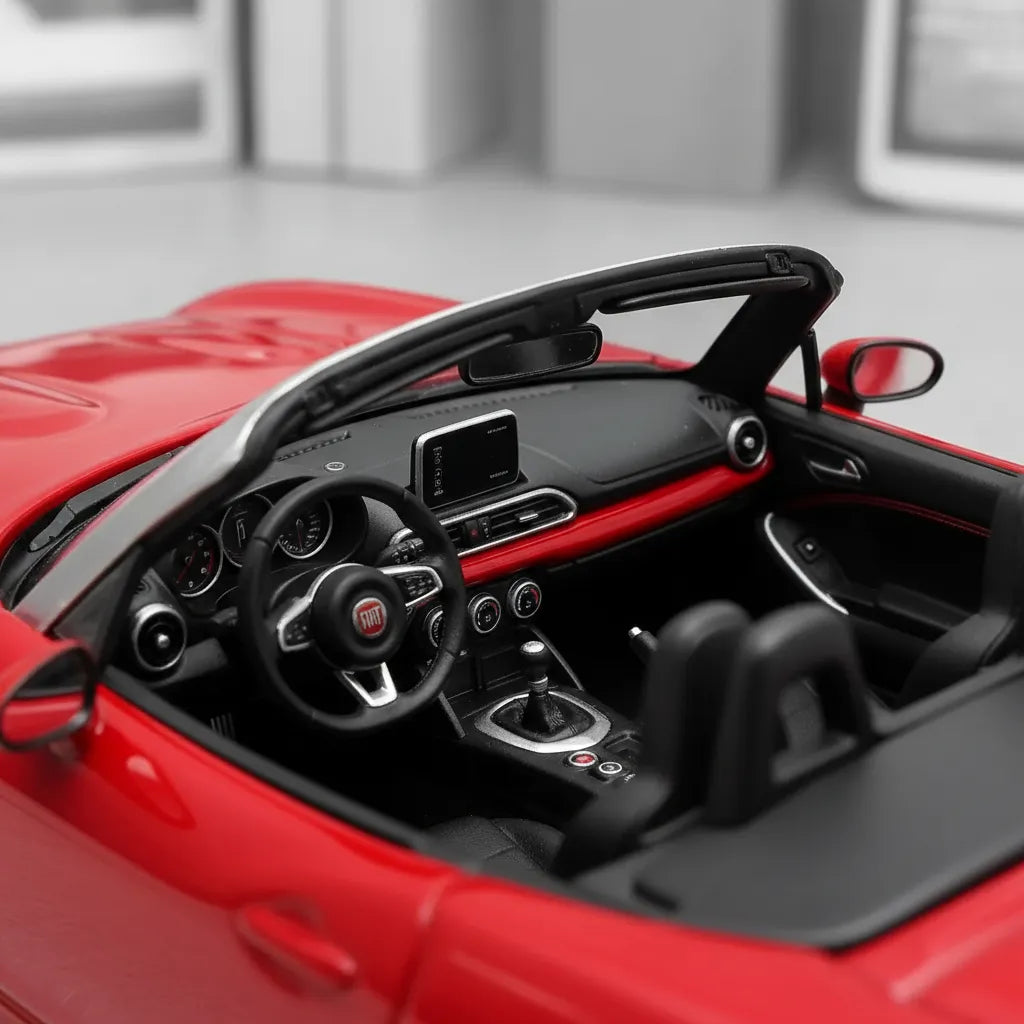 Carro Coleccionable A Escala 1:43 Fiat 124 Spider