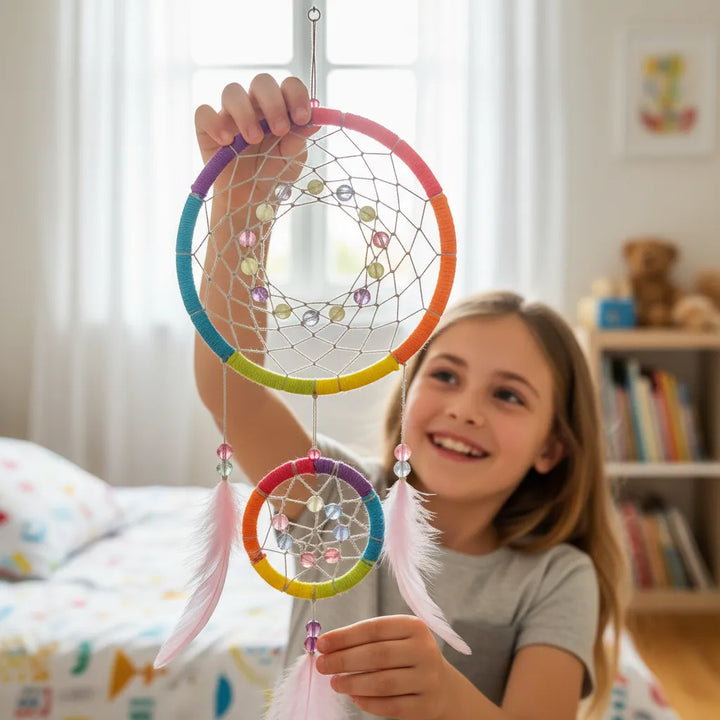 Kit Didáctico Crear  Atrapasueños Colorido Para Niños