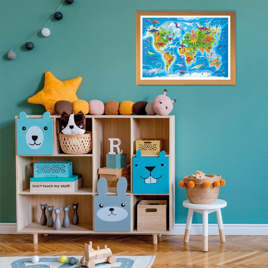Rompecabezas 180 Piezas Mapa Dinosaurios Niños