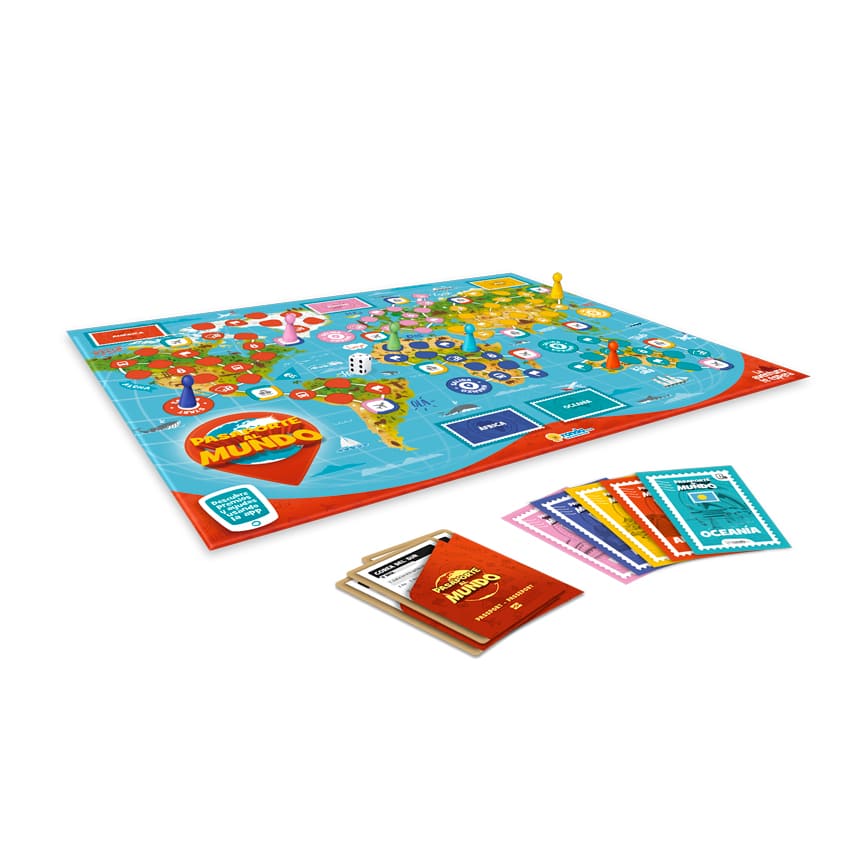 Juego De Mesa Pasaporte Al Mundo 10 Familia