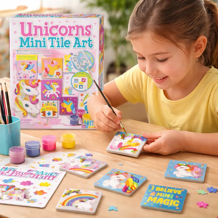 Kit para moldear y pintar imanes de unicornio