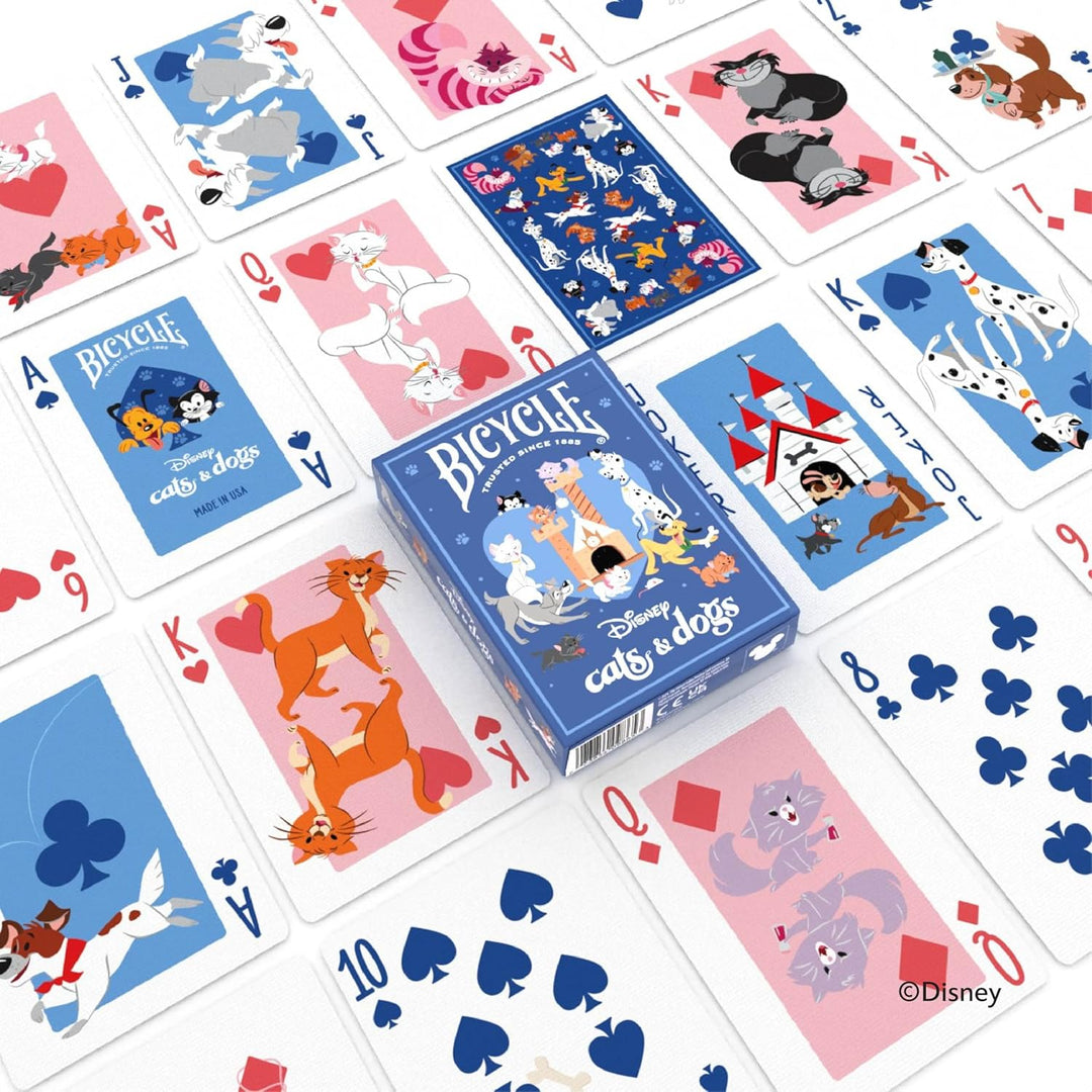 Cartas Bycycle Diseño Cats And Dogs Para Niños