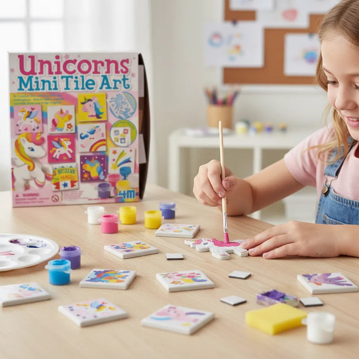 Kit para moldear y pintar imanes de unicornio